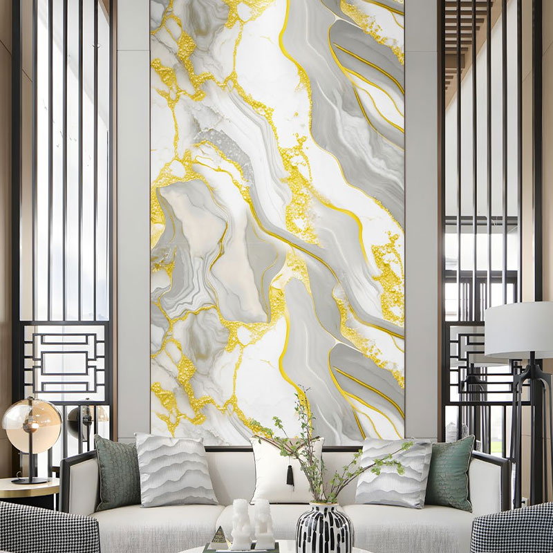 Pelekat dinding marmar berlapis emas Pelekat dinding marmar berlapis emas